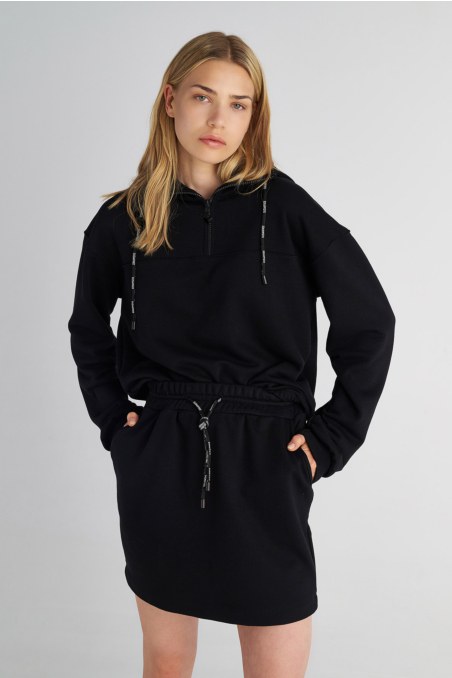 LONG SLEEVED ZIPPED COTTON SWEATSHIRT-25832076-110