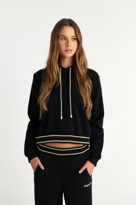 COTTON HOODED SWEATSHIRT-25832193-110