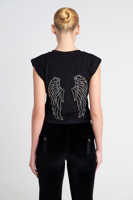 ORGANIC COTTON STRASS EMBELLISHED T-SHIRT-25832197-110