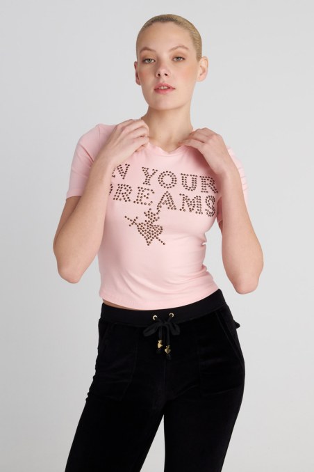 STRASS EMBELLISHED T-SHIRT IN SLIM FIT-25832201-712