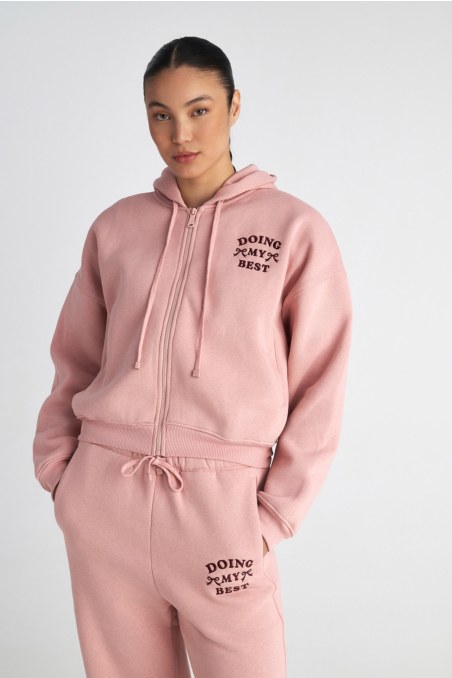 BASIC COTTON HOODED JACKET WITH INNER SOFT FLEECE FABRIC-25833039-719