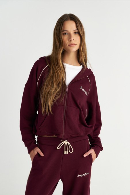 CONTRAST PIPING COTTON JACKET-25833190-633