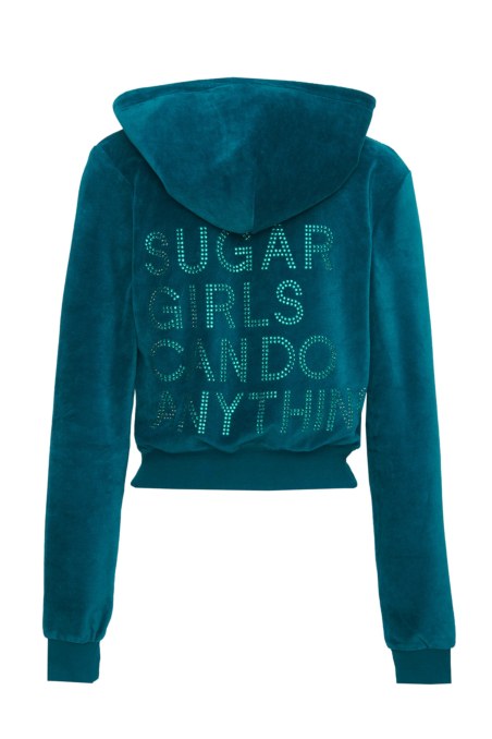 STRASS EMBELLISHED VELOUR JACKET-25833213-514