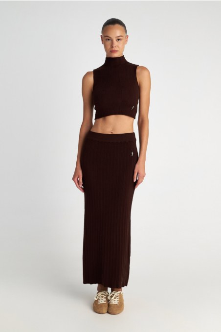 KNITTED LONG SKIRT-25834065-332