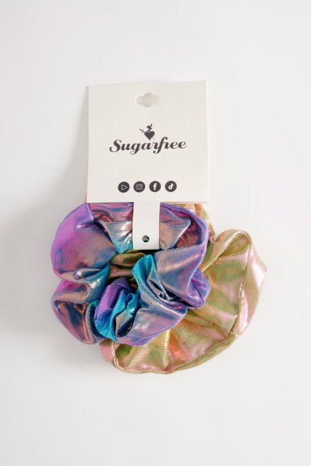 ΣΕΤ 2 ΛΑΣΤΙΧΑΚΙΑ ΜΑΛΛΙΩΝ SCRUNCHIES ΣΕ ΓΥΑΛΙΣΤΕΡΗ ΥΦΗ-25839041-999