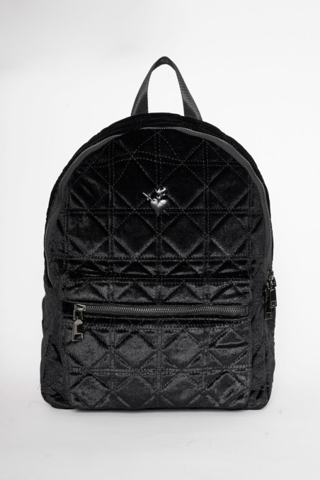 QUILTED VELOUR BACKPACK-25839121-110