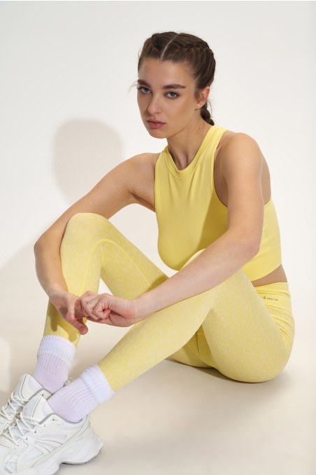 LEOPARD PRINTED SEAMLESS HIGH-WAISTED SPORTS LEGGINGS-25845032-509