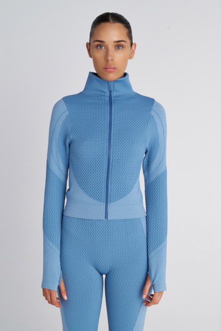 SEAMLESS SPORTS CROPPED JACKET WITH THUMB DETAILS-25863071-427