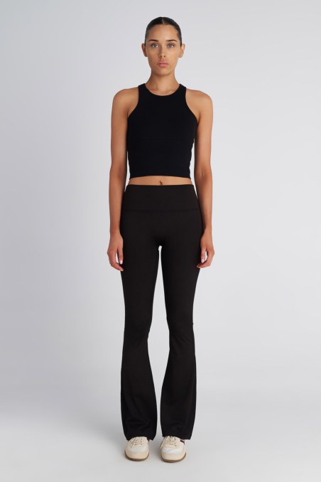 HIGH WAIST FLARED SPORTS LEGGINGS/PANTS-25865039-110