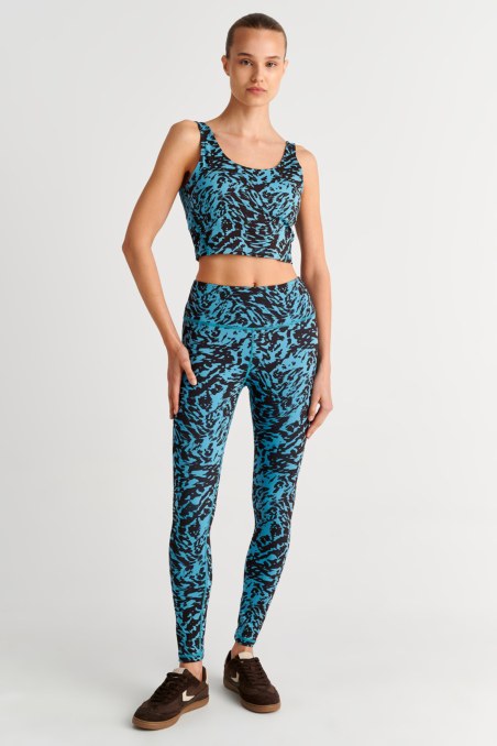 HIGH WAISTED PRINTED SPORTS LEGGINGS-25865040-413
