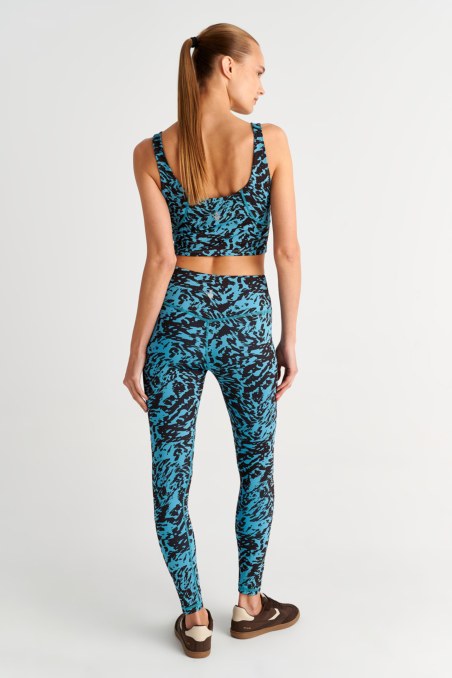 PRINTED SPORTS CROP TOP WITH INNER CUPS-25868040-413