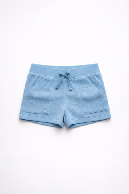 MONOCHROME TERRY SHORTS FOR GIRLS-26610001-987