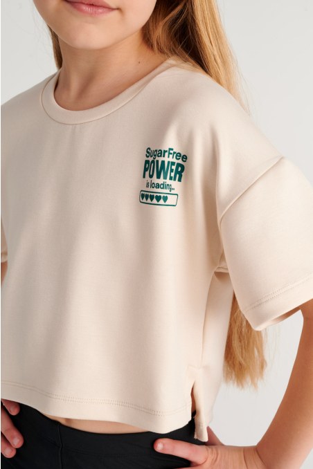 SOFT LIGHT TOUCH PRINTED T-SHIRT FOR GIRLS-26612011-102