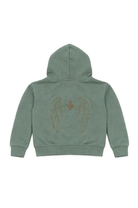 STRASS EMBELLISHED COTTON SWEATSHIRT FOR GIRLS-26612019-870