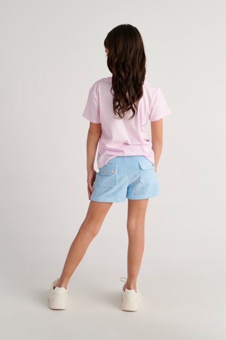 EMBELLISHED COTTON T-SHIRT FOR GIRLS-26612026-711