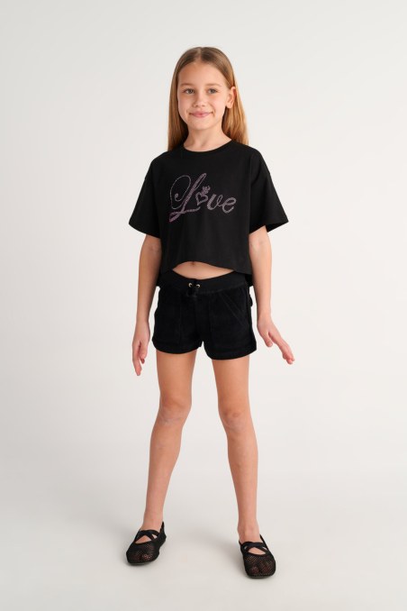 EMBELLISHED COTTON T-SHIRT FOR GIRLS-26612041-110