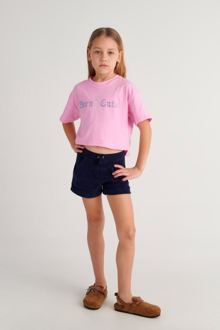 EMBELLISHED COTTON T-SHIRT FOR GIRLS-26612042-876