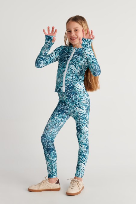 PRINTED LONG SLEEVED SPORTS JACKET IN SLIM FIT FOR GIRLS-26613021-414