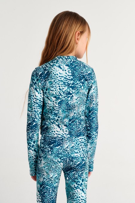 PRINTED LONG SLEEVED SPORTS JACKET IN SLIM FIT FOR GIRLS-26613021-414