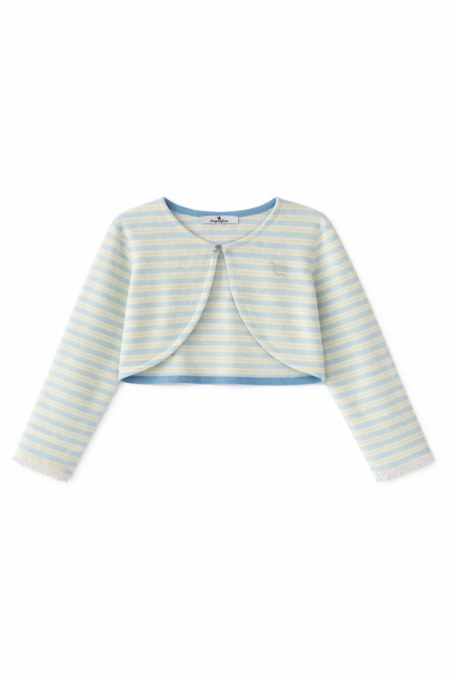 STRIPED TERRY BOLERO FOR GIRLS-26613036-987