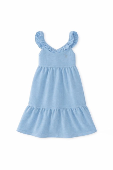 FRILLED TERRY DRESS FOR GIRLS-26614037-987