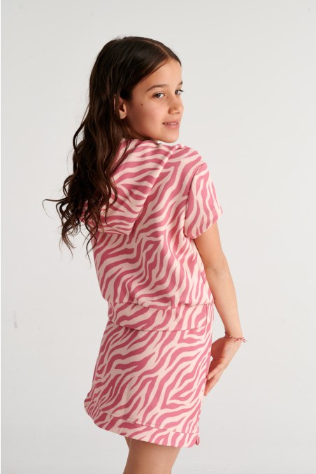 SOFT LIGHT TOUCH PRINTED MINI SKIRT FOR GIRLS-26614039-719