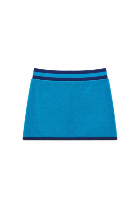 TERRY WRAP MINI SKIRT FOR GIRLS WITH COLORFUL STRASS-26614050-412