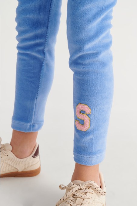 TWO-TONE STYLED SUPER SOFT VELOUR TRACKSUIT SET FOR GIRLS WITH RAINBOW ZIPPER-26618012-421