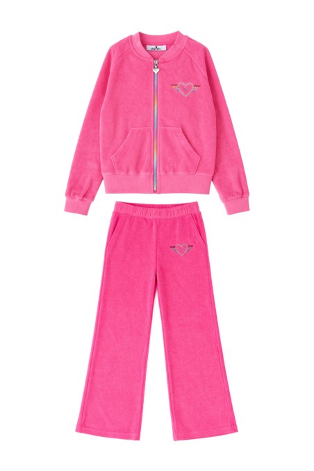 STRASS EMBELLISHED TERRY TRACK SET FOR GIRLS-26618034-727