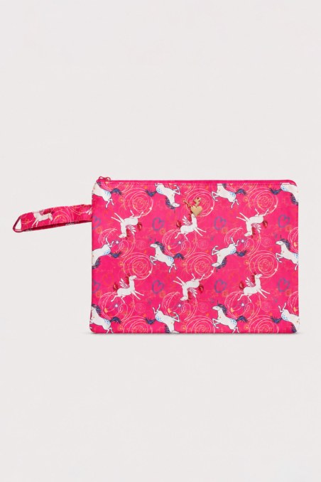 ZIPPED GIRLS BEACH POUCH-26619006-618