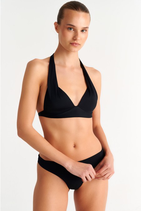 RECYCLED UNDERWIRED TRIANGLE SWIMWEAR BIKINI TOP-26801001-110