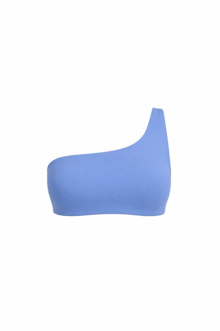RECYCLED SWIMWEAR ONE SHOULDER STYLE BIKINI TOP-26801003-309