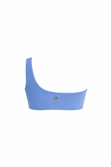 RECYCLED SWIMWEAR ONE SHOULDER STYLE BIKINI TOP-26801003-309