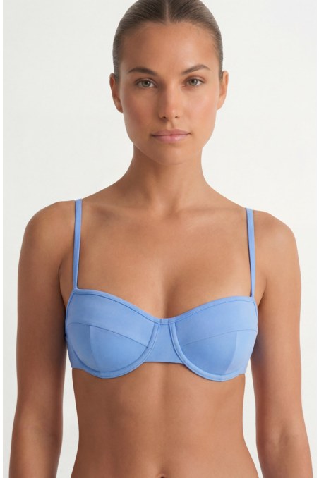 RECYCLED UNDERWIRE SWIMWEAR BIKINI TOP-26801004-309
