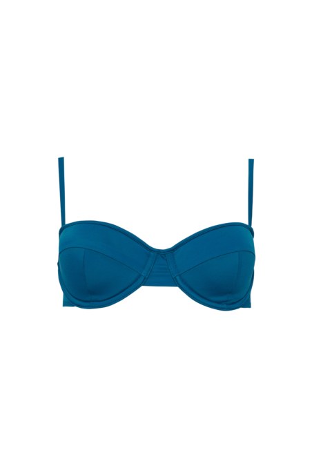 RECYCLED UNDERWIRE SWIMWEAR BIKINI TOP-26801004-414
