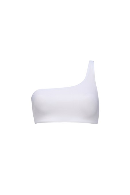 RECYCLED SWIMWEAR ONE SHOULDER STYLE BIKINI TOP-26801010-100