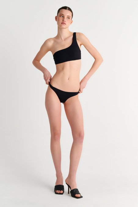 RECYCLED SWIMWEAR ONE SHOULDER STYLE BIKINI TOP-26801010-110