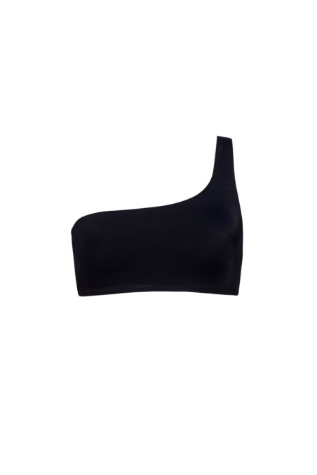 RECYCLED SWIMWEAR ONE SHOULDER STYLE BIKINI TOP-26801010-110