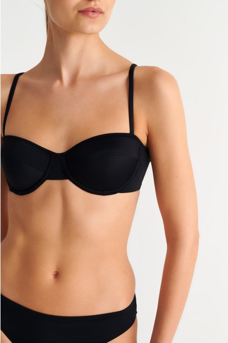 RECYCLED UNDERWIRE SWIMWEAR BIKINI TOP-26801011-110