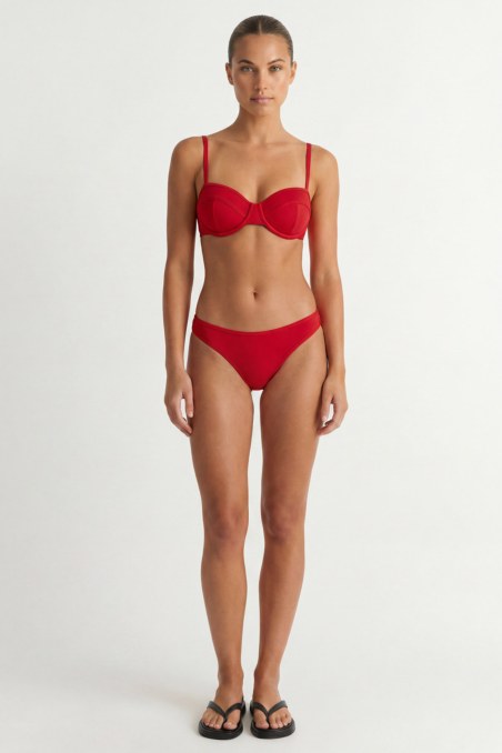 RECYCLED UNDERWIRE SWIMWEAR BIKINI TOP-26801011-631