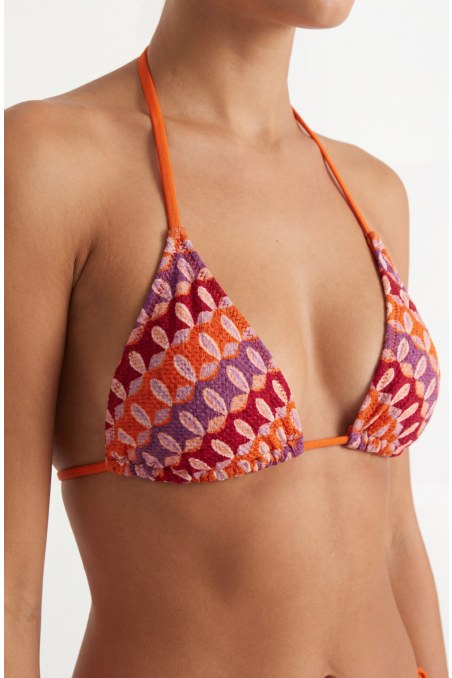 CROCHET TRIANGLE BIKINI TOP-26801017-999