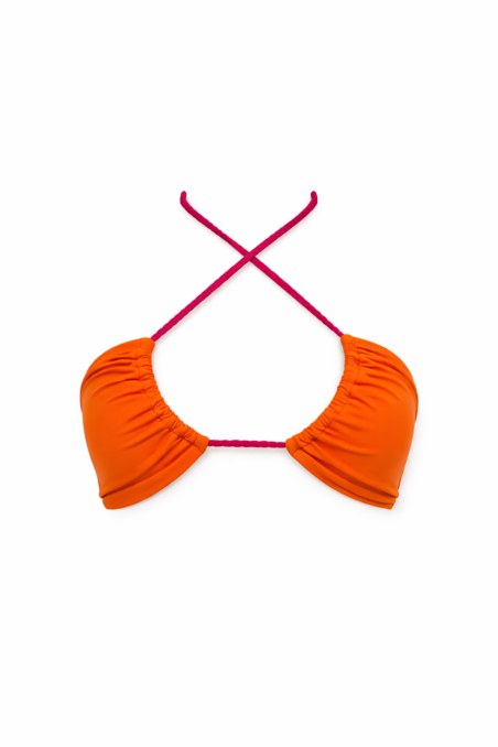 MONOCHROME TRIANGLE SWIMWEAR BIKINI TOP-26801019-611