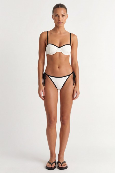 TWO-TONE STYLED UNDERWIRE SWIMWEAR BIKINI TOP IN CUP C-26801032C-102