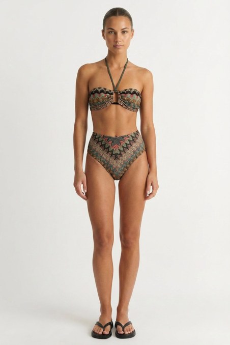 CROCHET STRAPLESS SWIMWEAR BIKINI TOP-26801038-908