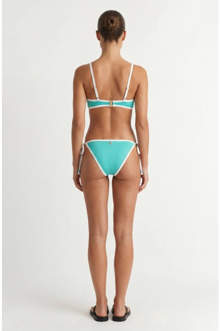 TWO-TONE STYLED SWIMWEAR BIKINI TOP-26801044-401