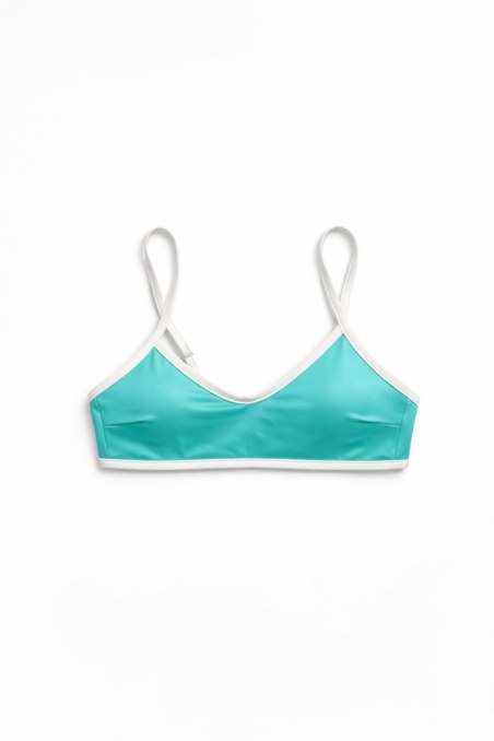 TWO-TONE STYLED SWIMWEAR BIKINI TOP-26801044-401