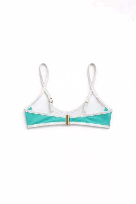 TWO-TONE STYLED SWIMWEAR BIKINI TOP-26801044-401