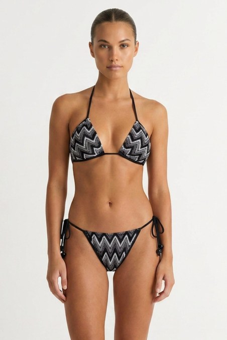 PATTERNED CROCHET TRIANGLE BIKINI TOP-26801045-203