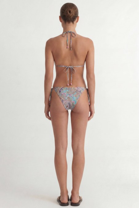 MULTICOLOR PRINTED TRIANGLE SWIMWEAR BIKINI TOP-26801049-937
