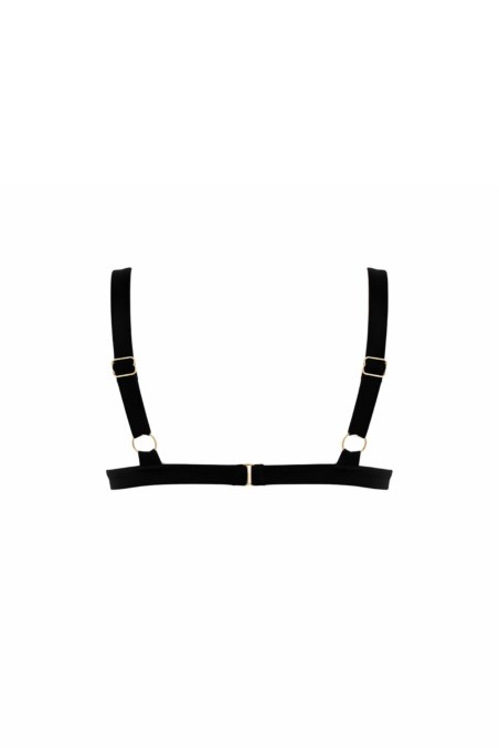 SWIMWEAR TRIANGLE BIKINI TOP WITH METAL ACCESSORY-26801050-110